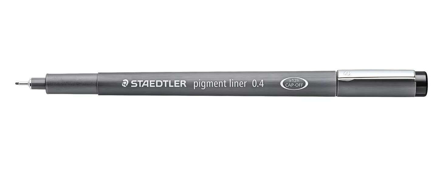 Caneta de Desenho Calibrada STAEDTLER Pigment Liner 308 (Polipropileno - Preto)