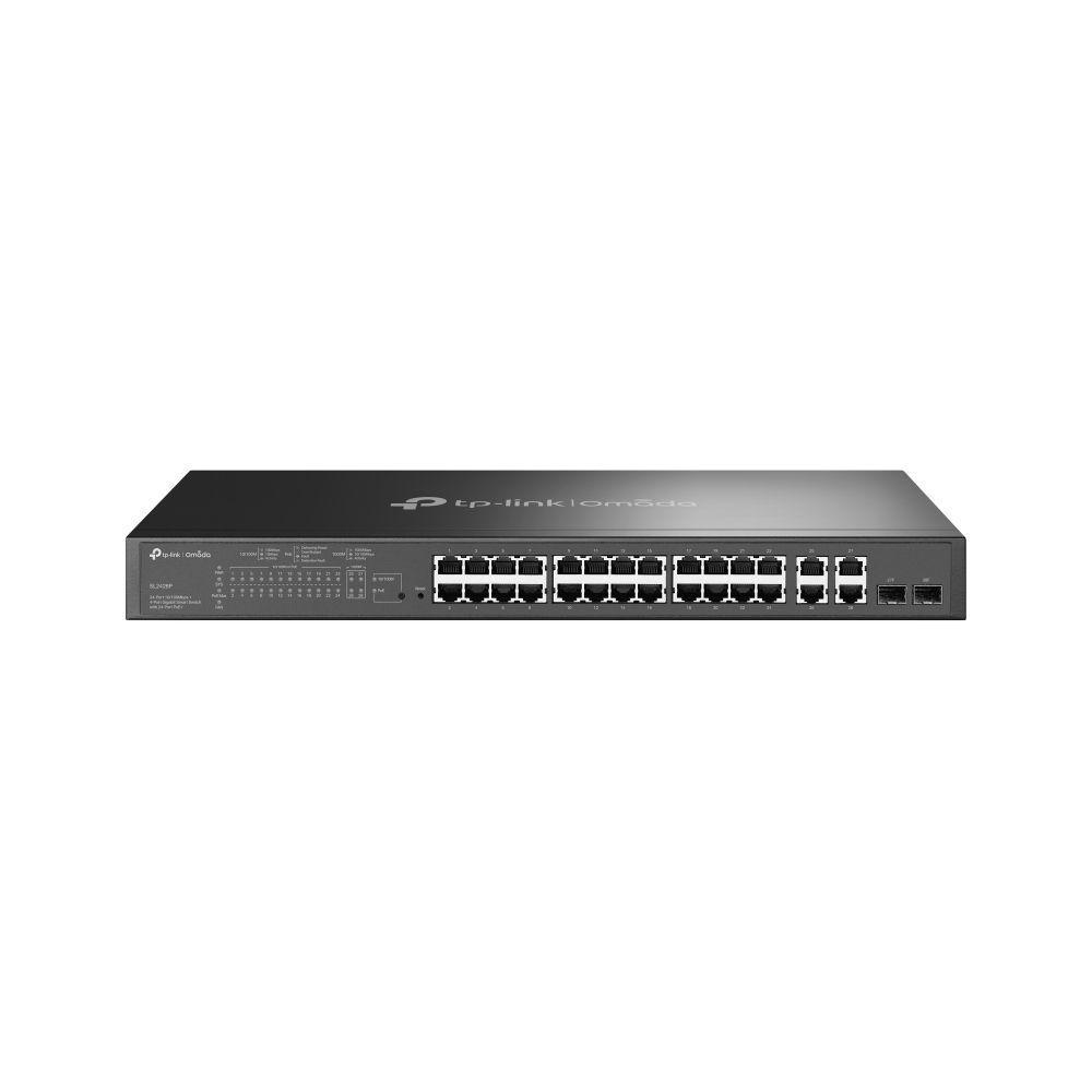 Switch TP-LINK TL-SL2428P (Fast Ethernet - 4,1 MB - 12,8 Gbit/s - Preto)
