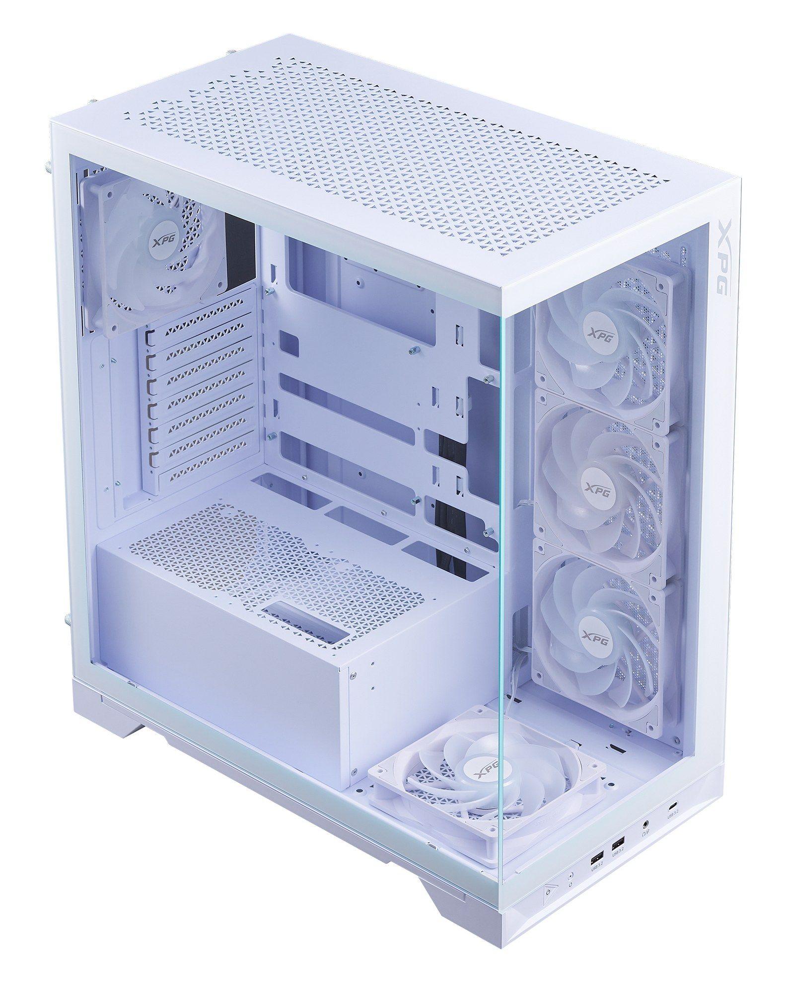 Caixa PC XPG Invader X BTF (ATX, Micro ATX, Mini-ATX - Midi Tower - SPCC, vidro temperado - Branco)