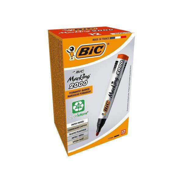Marcador Permanente BIC Marking 2000 Ecolutions (Vermelho) — miniatura 2