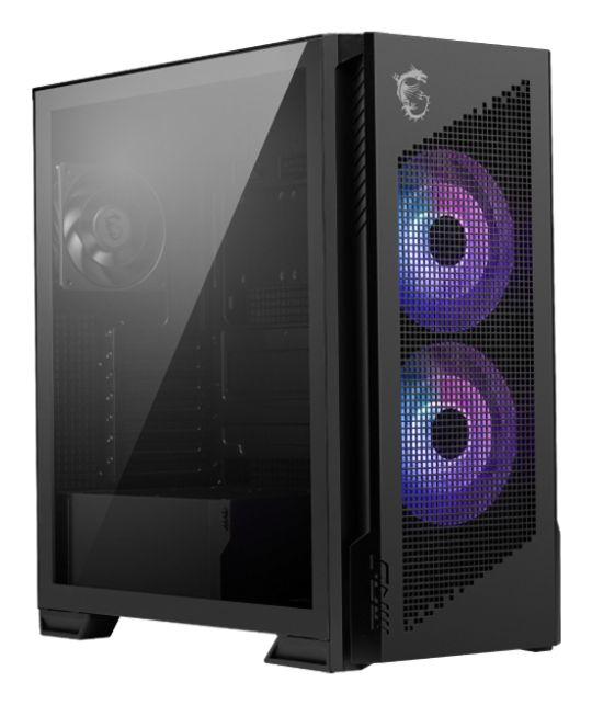 Caixa PC MSI MPG VELOX 300R AIRFLOW PZ (Mid-Tower - Vidro temperado - ARGB - Preto)