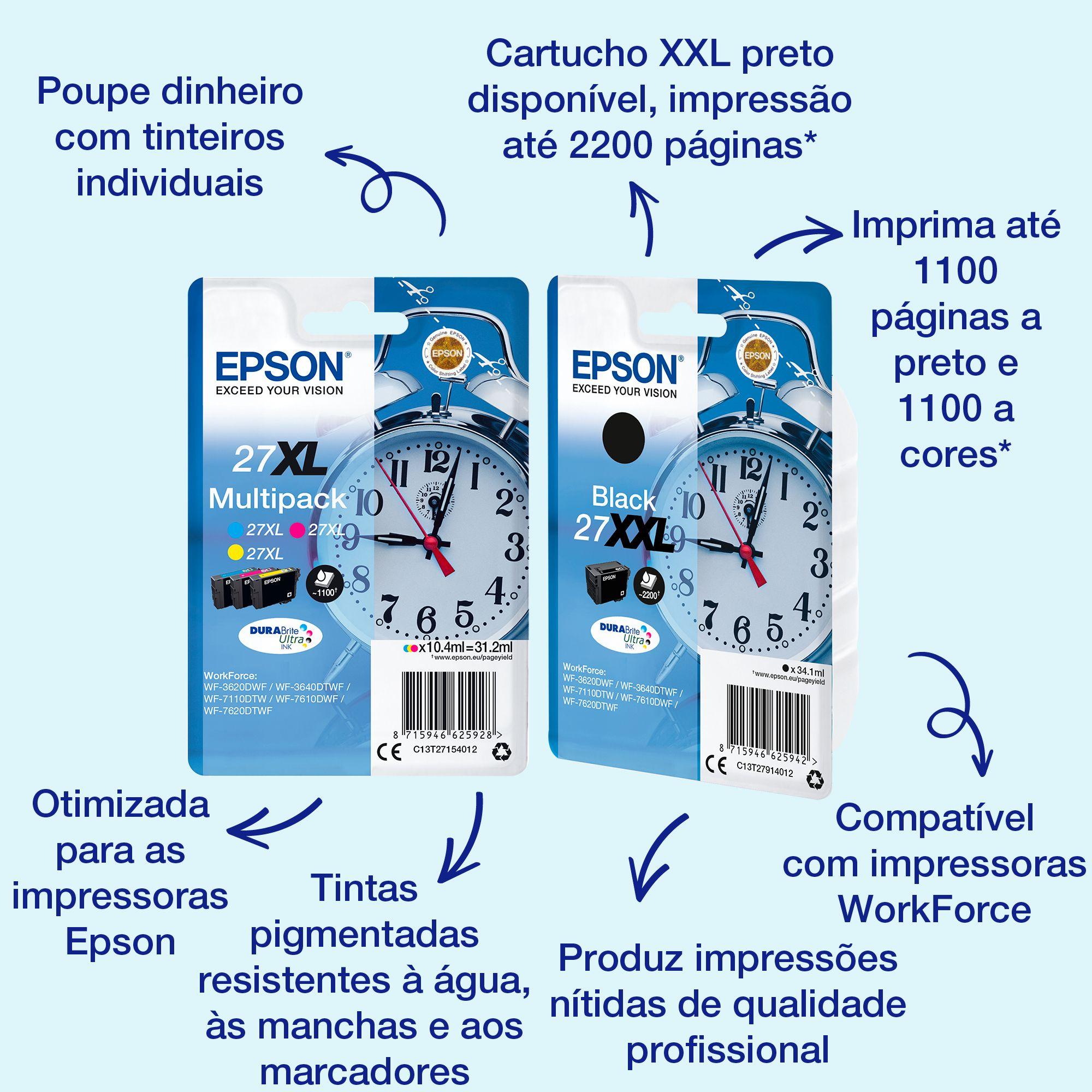 Tinteiro EPSON T2714 (1100 páginas - Amarelo)