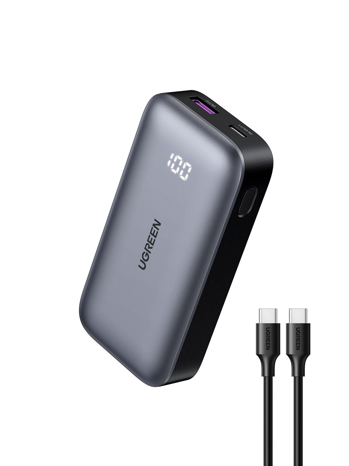 Mini Powerbank UGREEN PB502 (10 000 mAh - Power Delivery e Quick Charge - USB-C - Cinzento), miniatura 2