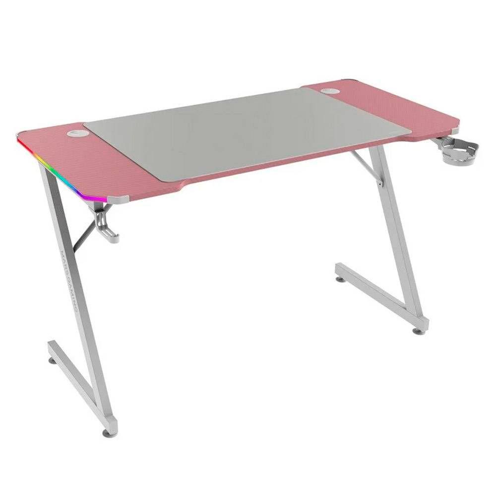 Mesa Gaming MARSGAMING MGD-X120RGB (1200 x 600 mm - 100 kg - Forma retangular - Rosa), miniatura 2