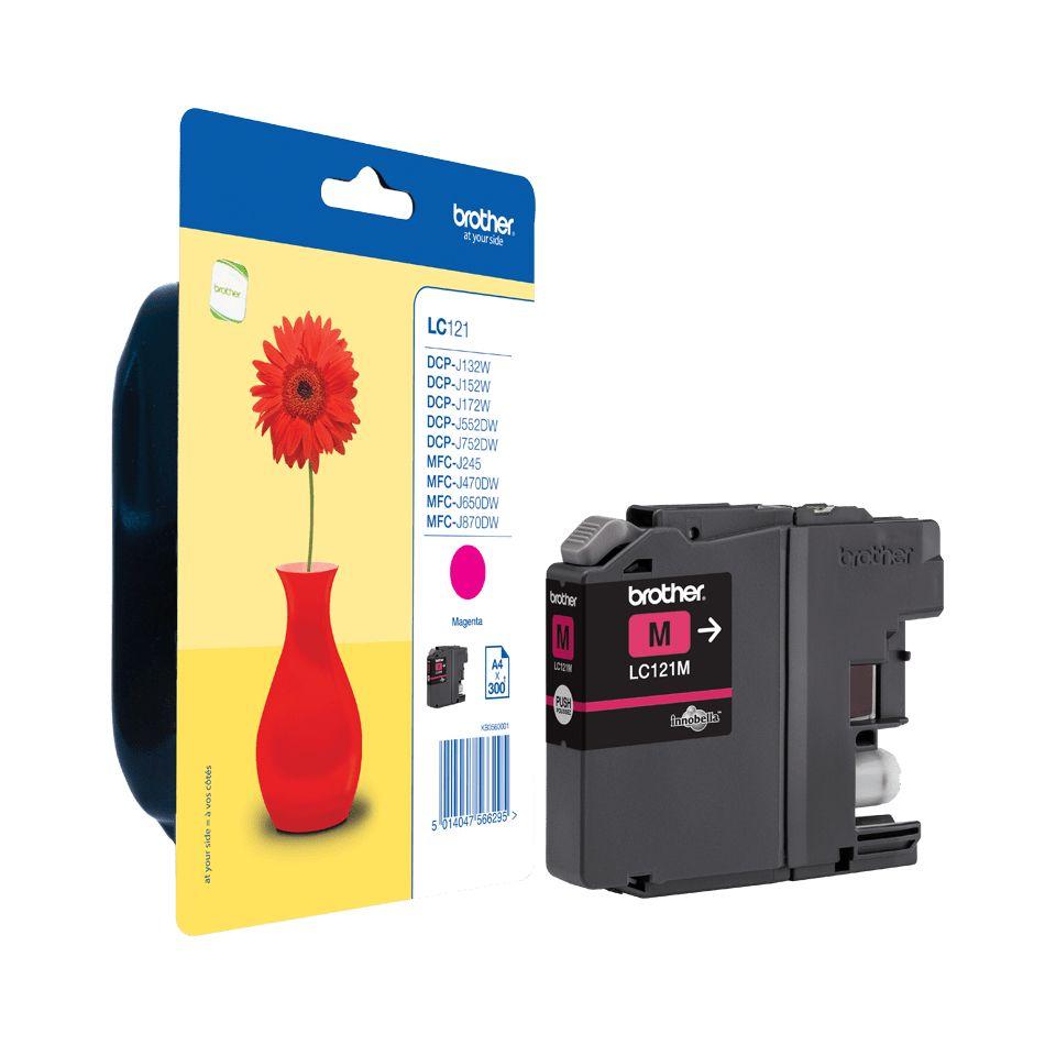 Tinteiro BROTHER LC121M (Até 300 páginas - Magenta), miniatura 5