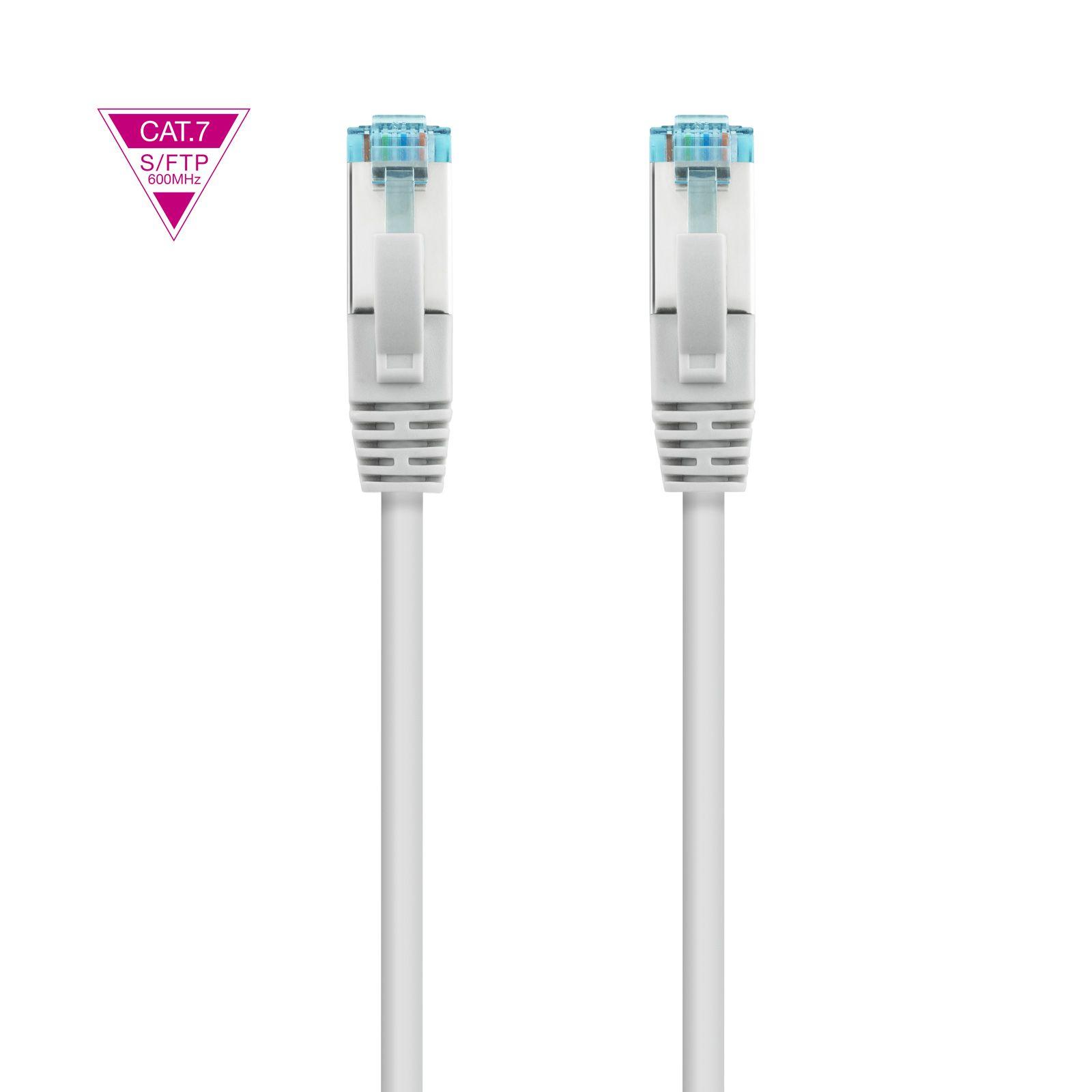 Cabo de Rede NANOCABLE 10.20.1703 (3 m - Cat7 - RJ-45 - Cinzento) — miniatura 2