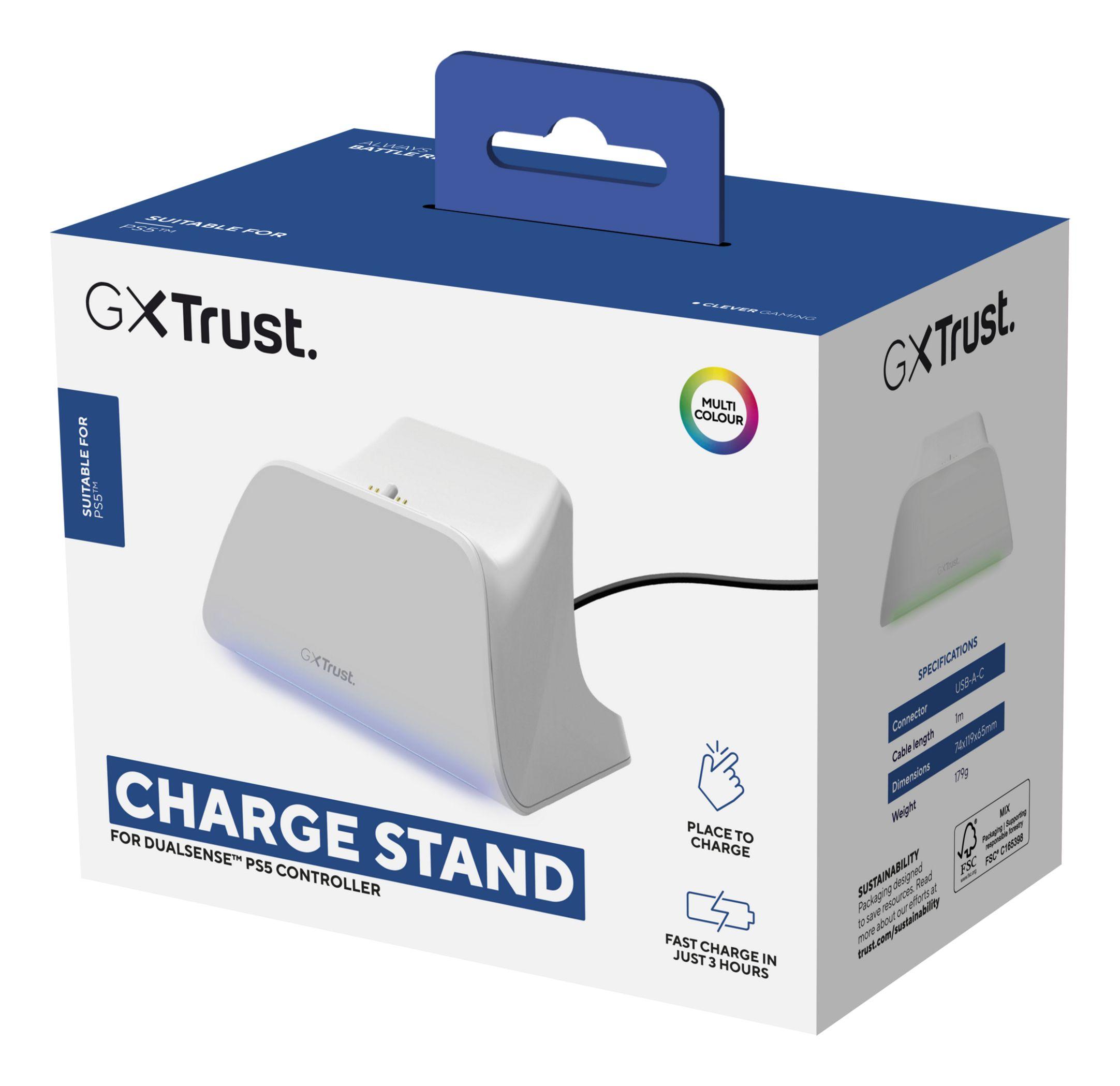 Base de Carregamento Rápido TRUST GAMING GXT 255 (USB Type-A para USB Type-C - PlayStation - Branco) — miniatura 7