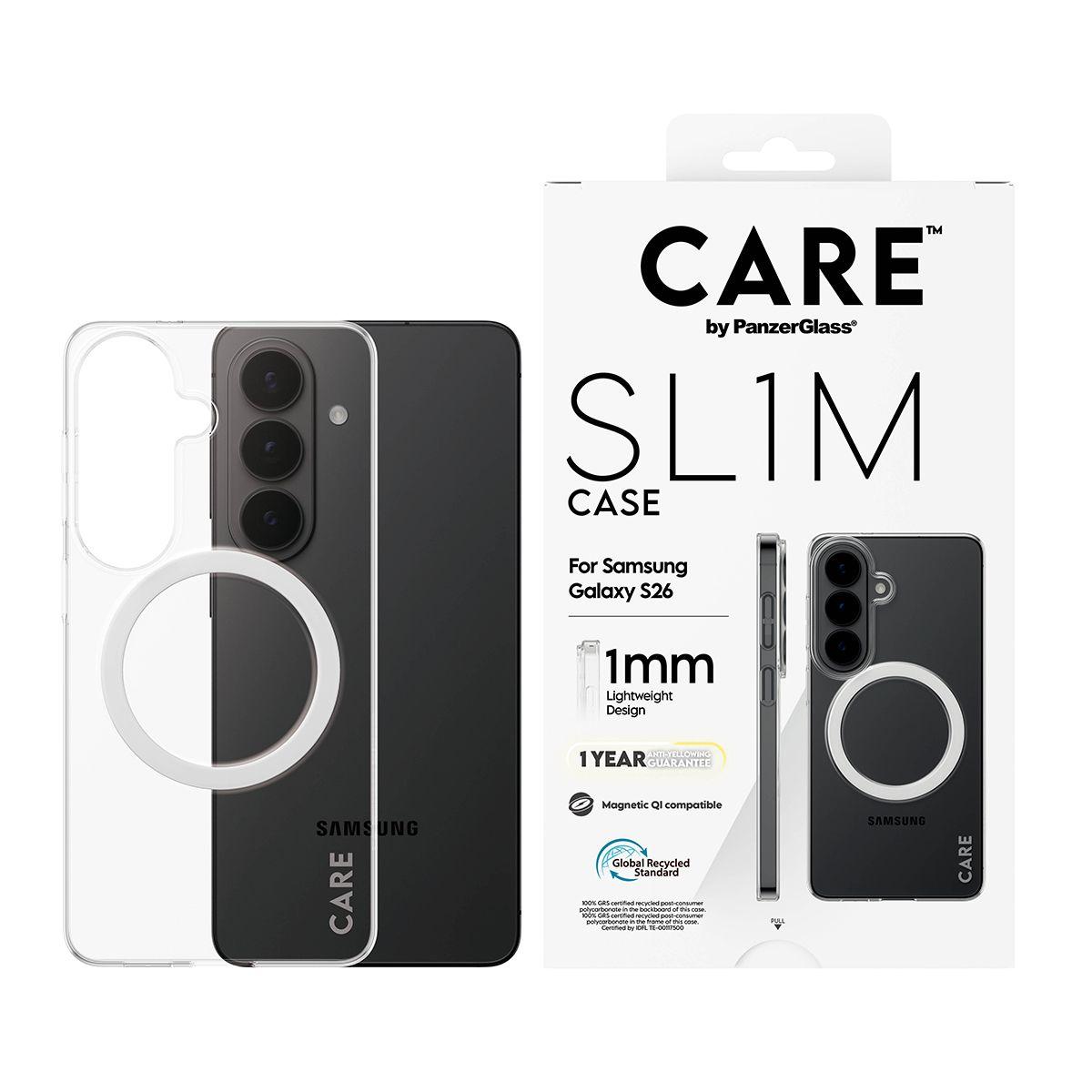 Capa para Telemóvel PANZERGLASS CARE SL1M para Samsung Galaxy S26 (6,3" - Samsung - Plástico - Transparente) — miniatura 2