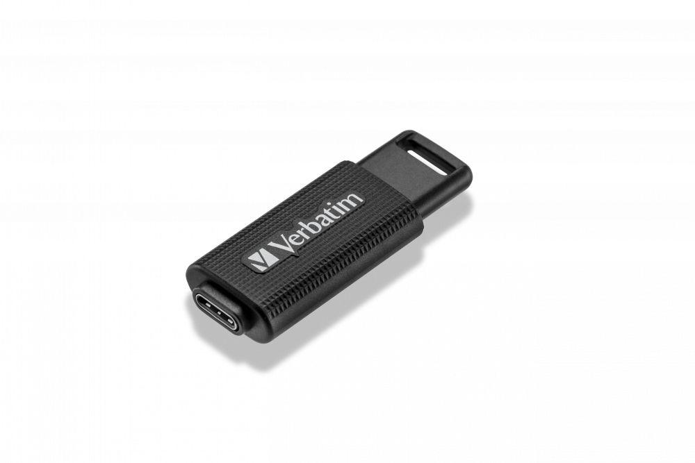 Pen USB VERBATIM Store 'n' Go 49458 (Slide - USB Type-C - USB 3.2 Gen 1 - Preto) — miniatura 3