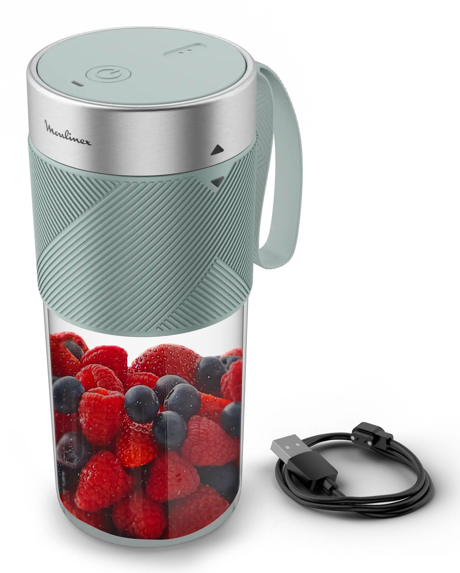 Liquidificadora Portátil MOULINEX Lightmix LM1C0410 (Liquidificador portátil - 0,3 l - Bateria)