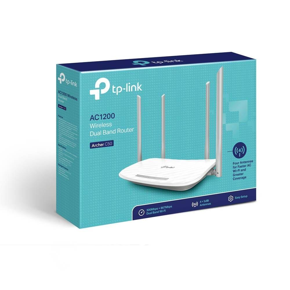 Router TP-LINK Archer C50 V4 (Wi-Fi 5 - 867 Mbit/s - Dual band - Branco), miniatura 3