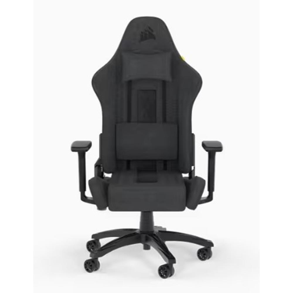 Cadeira Gaming CORSAIR TC100 RELAXED Fabric (120 kg - 10 cm - Até 160° - Cinzento/Preto)