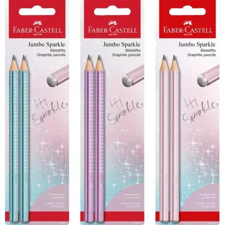 Conjunto de Lápis de Grafite Jumbo FABER-CASTELL Sparkle Cosmic Colour (Cores Sortidas)