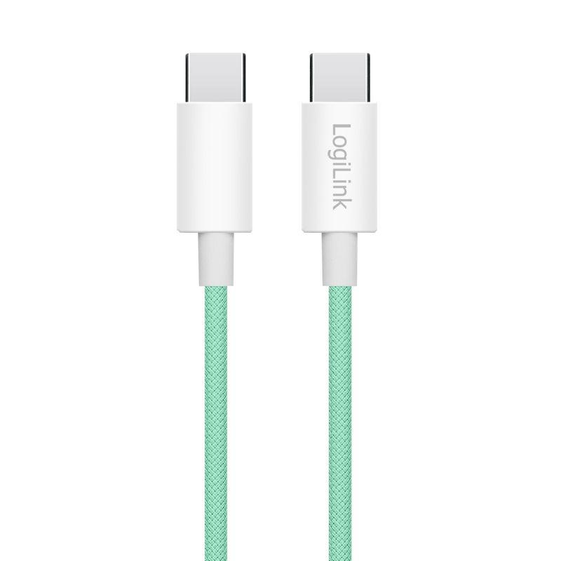 Cabo USB Type-C LOGILINK CU0348 (1,5 m - USB Type-C - Verde), miniatura 2