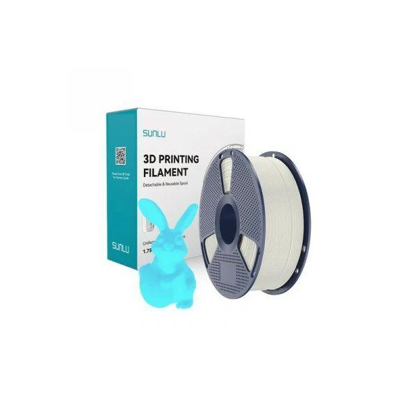 Filamento PLA SUNLU Glow-in-the-Dark (Branco/Azul)