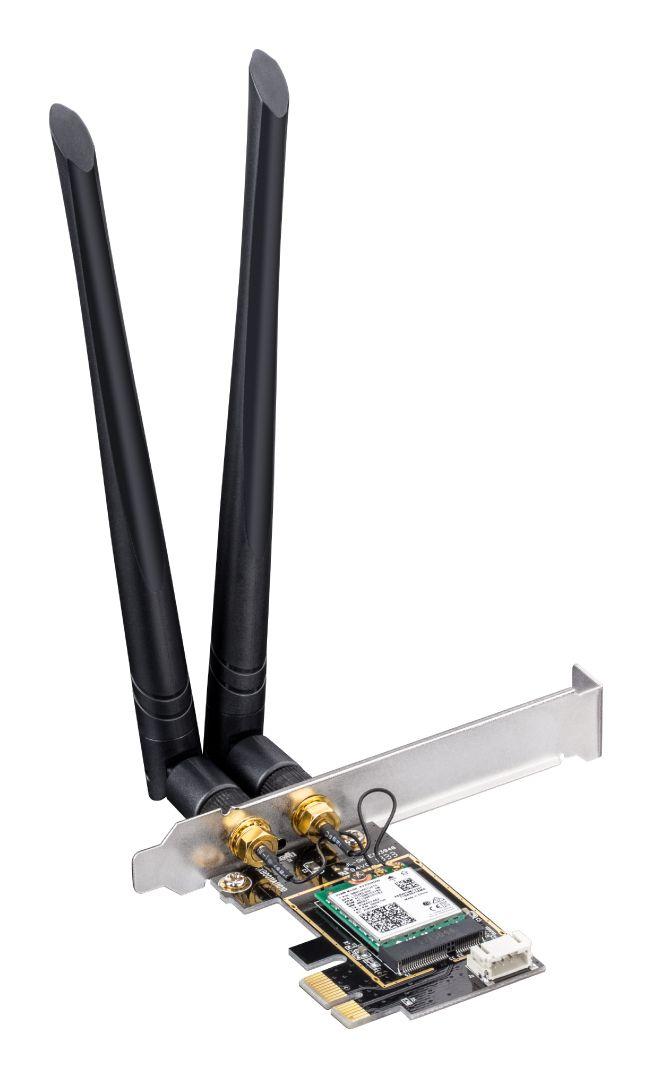 Placa de Rede PCIe CUDY WE3000 (Wi-Fi 6 - 574 Mbit/s, 2402 Mbit/s - PCI Express - Preto), miniatura 2