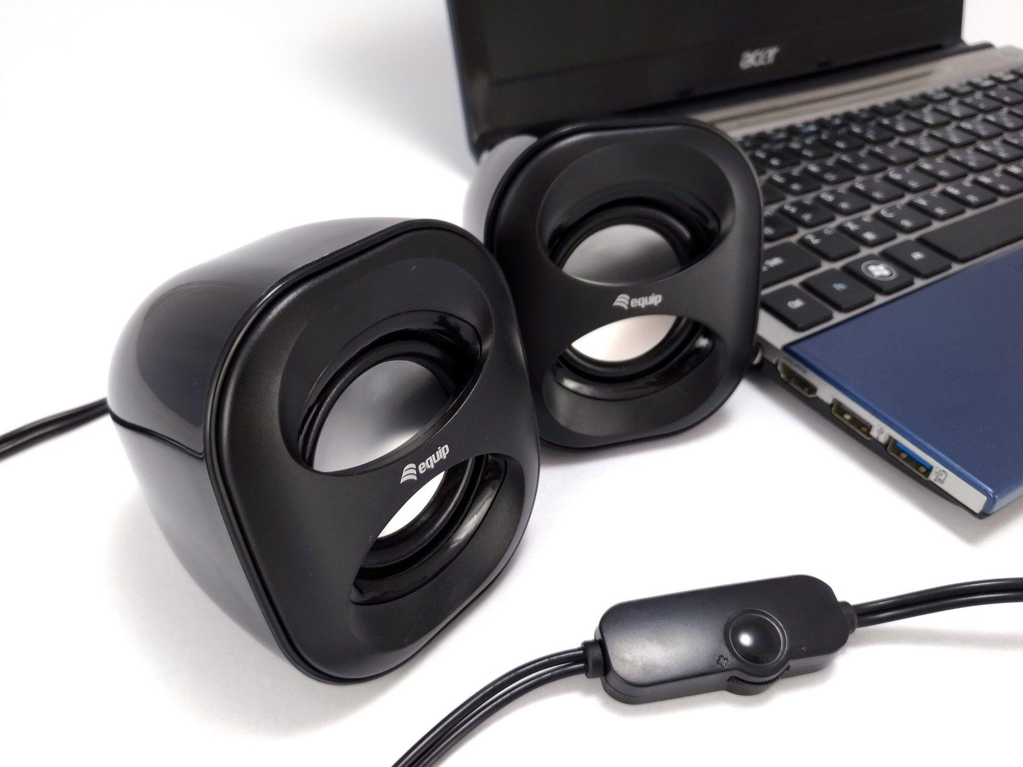 Colunas EQUIP Life USB Mini (Com fios - 6 W - 2.0 canais - Preto), miniatura 2