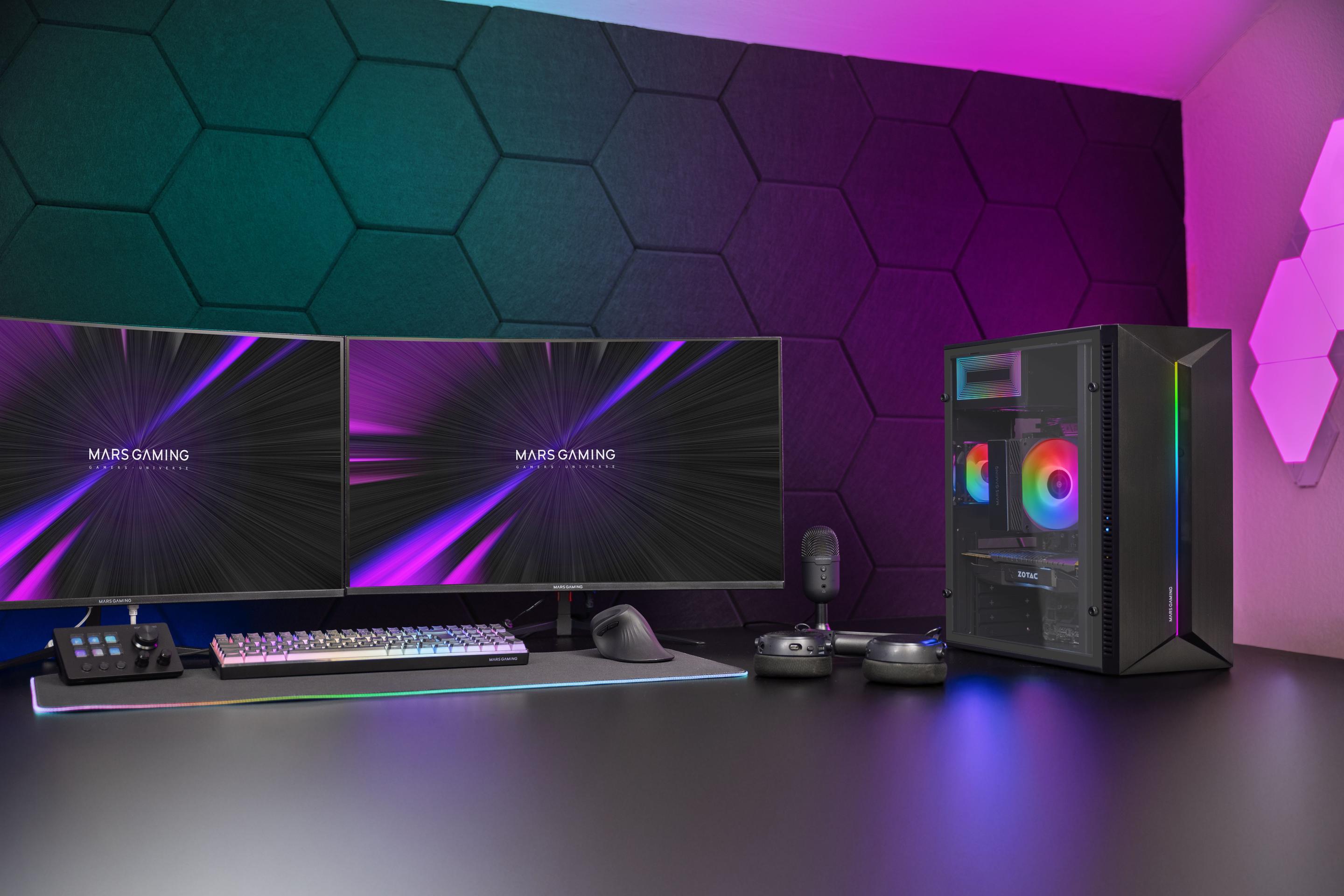 Caixa PC MARS GAMING MC-BLAZE (ATX, micro-ATX, Mini-ITX - Torre média - 15 cm - Preto) — miniatura 10