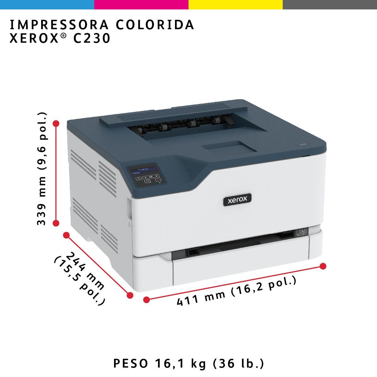 Impressora Laser a Cores XEROX C230V_DNI (A4 - 251 folhas - Com Fios - Azul e Branco), miniatura 9