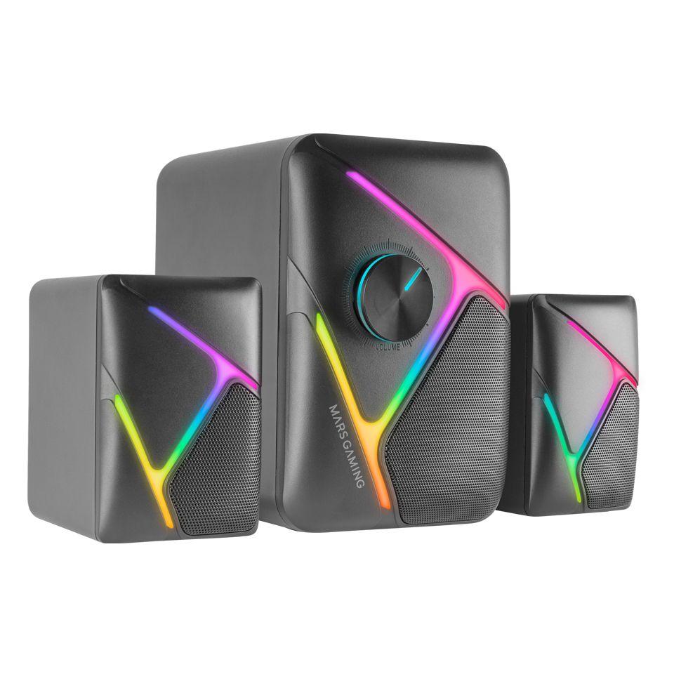 Colunas Gaming MARS GAMING MS-H21 (Com fios - Preto) — miniatura 2