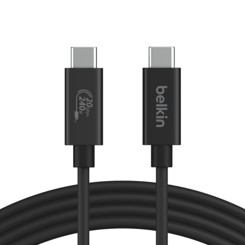 Cabo USB-C BELKIN INZ004BT2MBK (2 m - USB C - Preto)