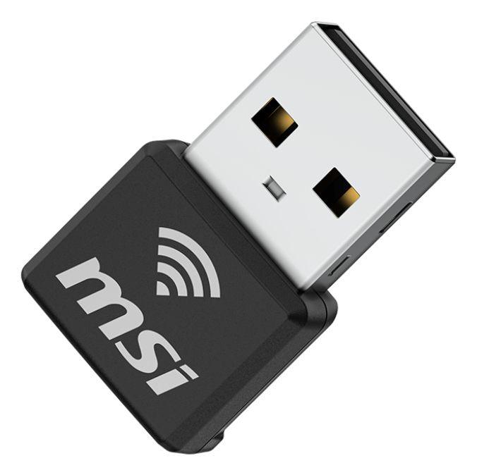 Adaptador USB Wi-Fi MSI GUAX18N (Wi-Fi 6 - 1201 Mbit/s - Dual-band - Preto), miniatura 3