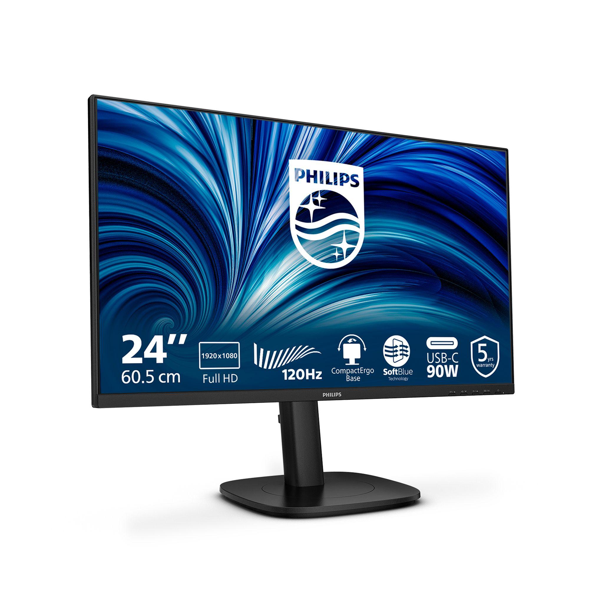 Monitor PHILIPS 24B2U3301/00 (23,8" - IPS - 120 Hz - Preto) — miniatura 3