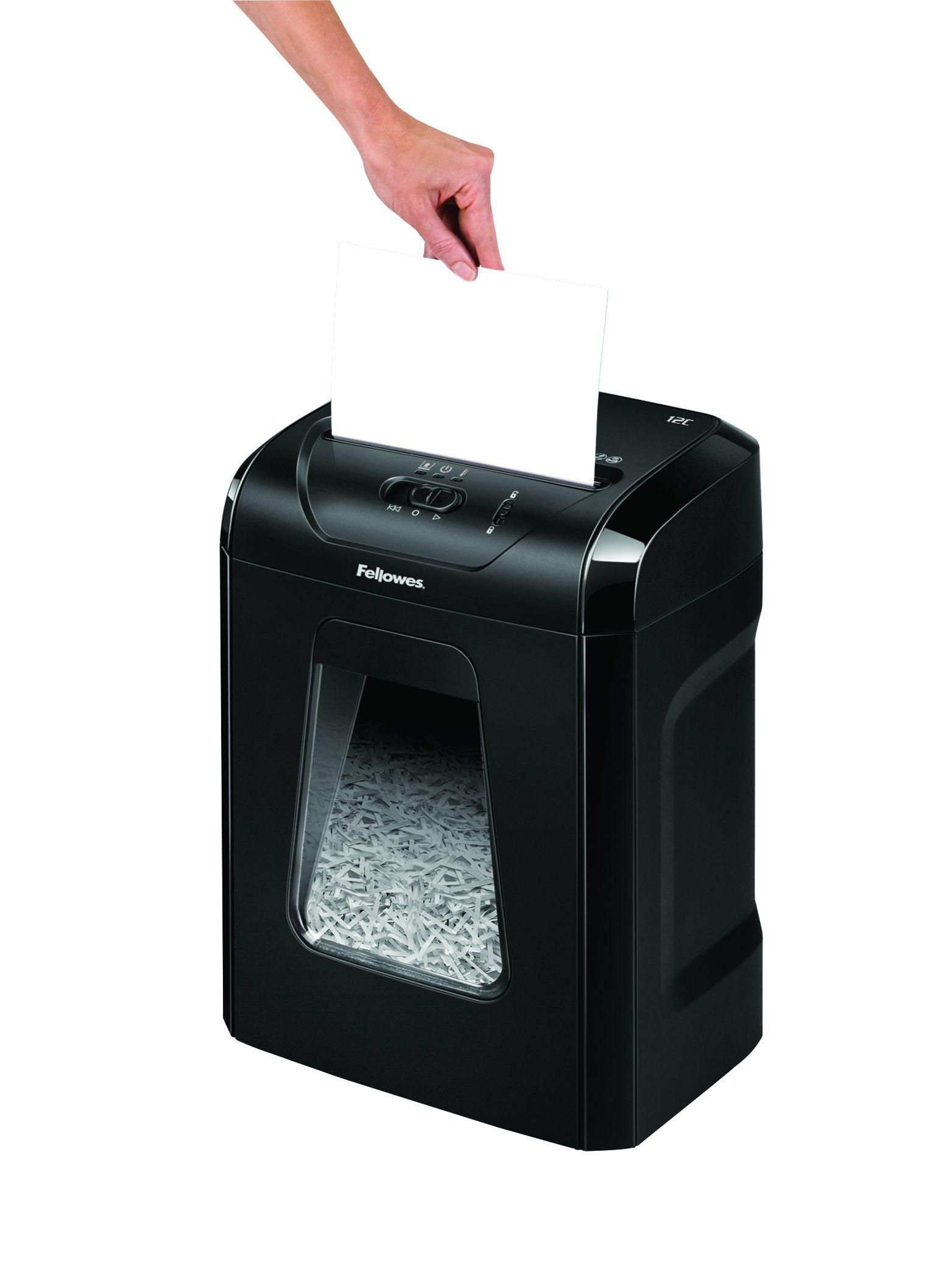Destruidora de Papel FELLOWES 12C (Preto) — miniatura 5