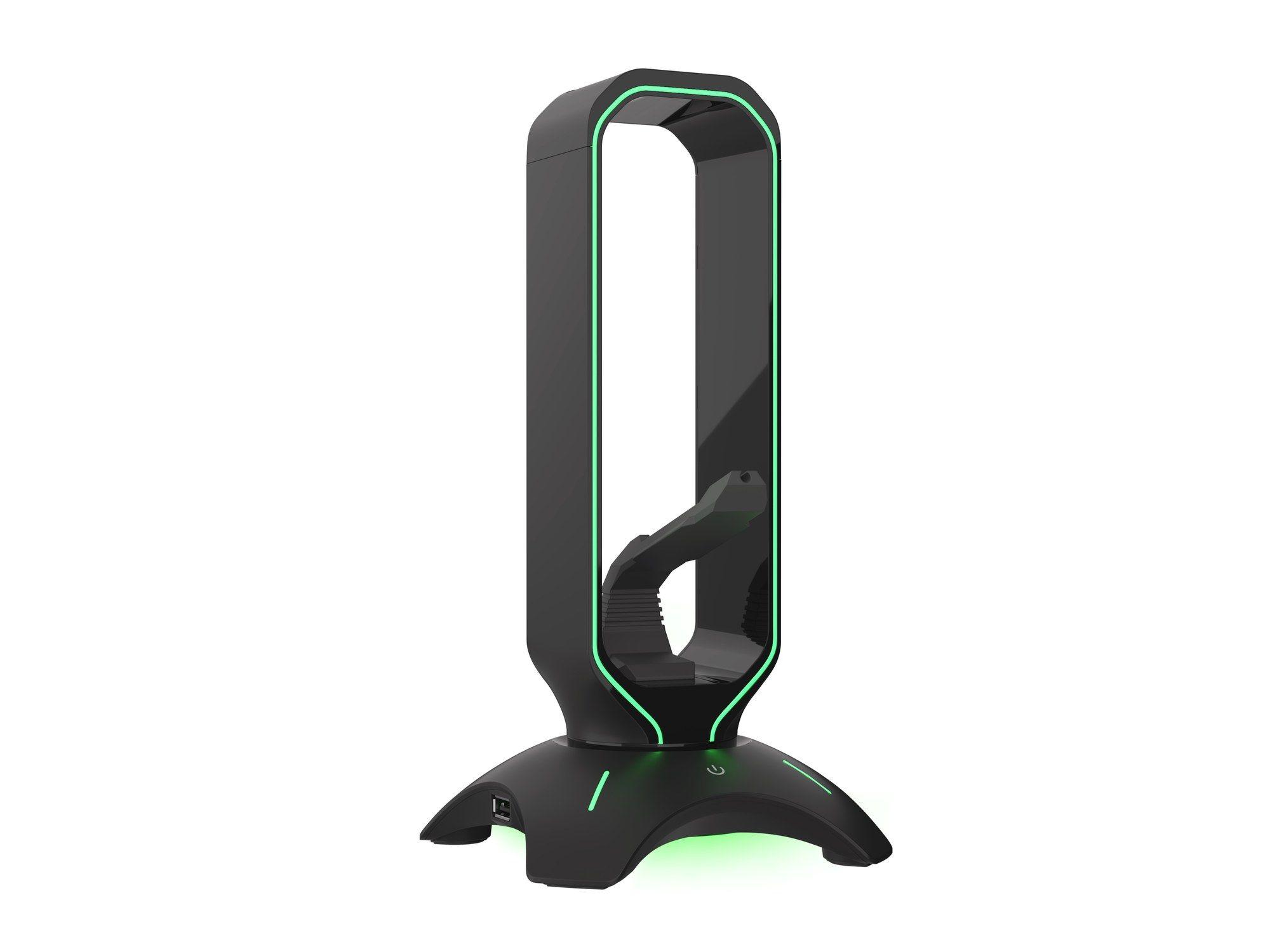 Suporte para Auscultadores GENESIS Vanad 500 (USB Type-A - USB-A - Universal - Preto) — miniatura 2