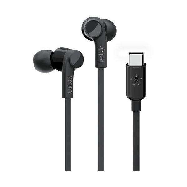 Auscultadores BELKIN ROCKSTAR USB-C (Binaural - Com fios - Intra-aural - Preto)