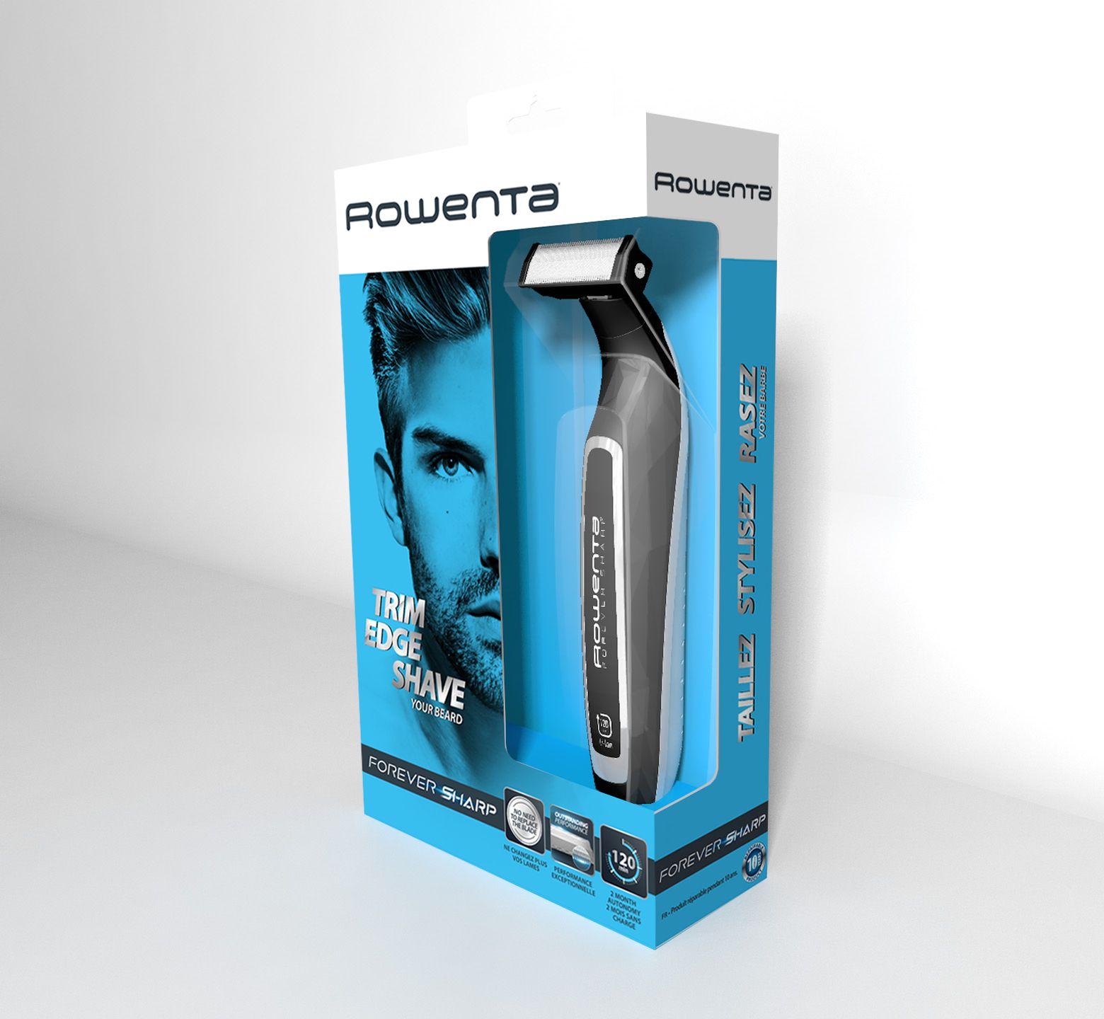 Aparador de Barba ROWENTA Forever Sharp TN6000F4 (Aço inoxidável - Preto/Prateado) — miniatura 9