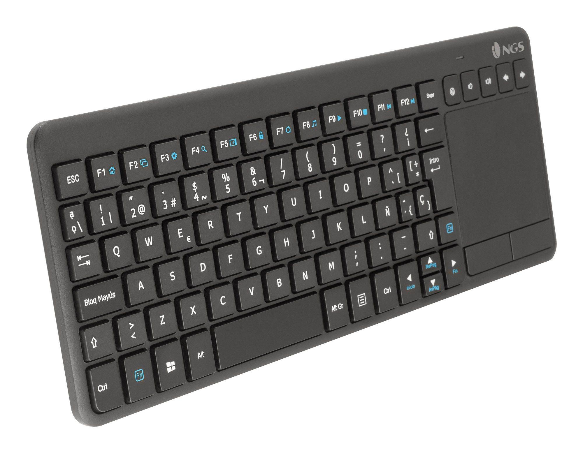 Teclado NGS TV Warrior (Espanhol - Tamanho completo - RF Wireless - Preto), miniatura 4