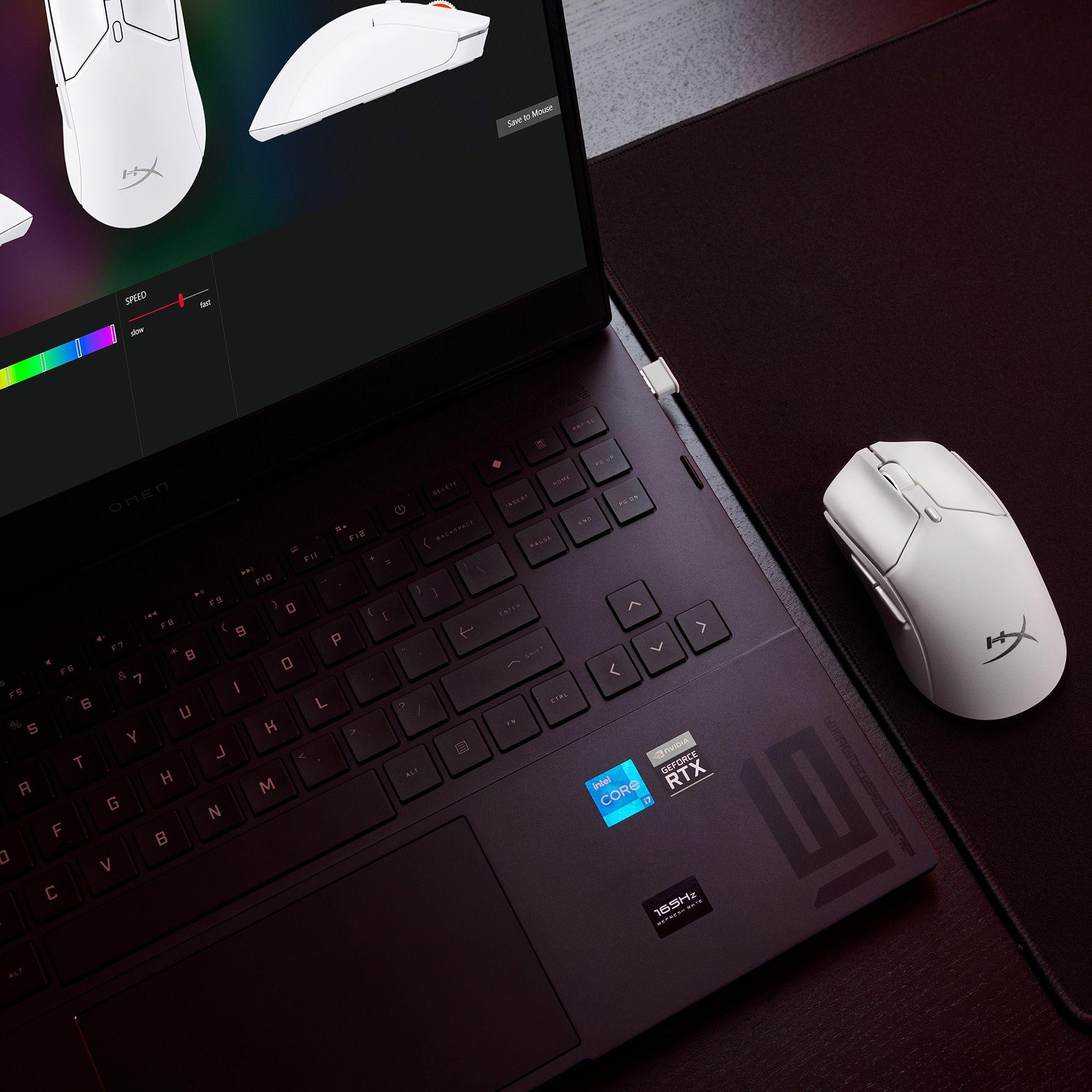 Rato Gaming HYPERX Pulsefire Haste 2 Mini Wireless (Ambidestro - 26000 DPI - Ótico - Branco) — miniatura 5