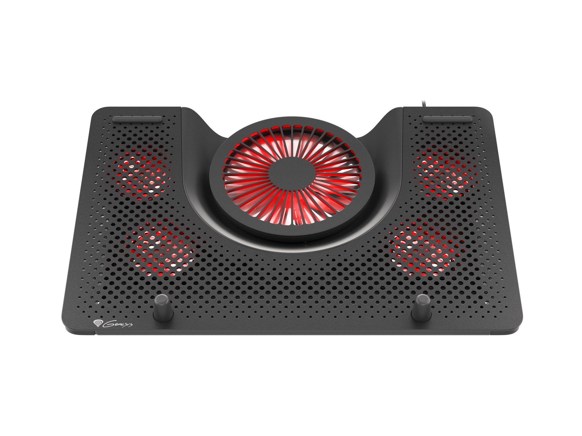 Base de Refrigeração para Portátil GENESIS Oxid 550 (17,3″ - 2800 RPM - Preto/Vermelho), miniatura 4