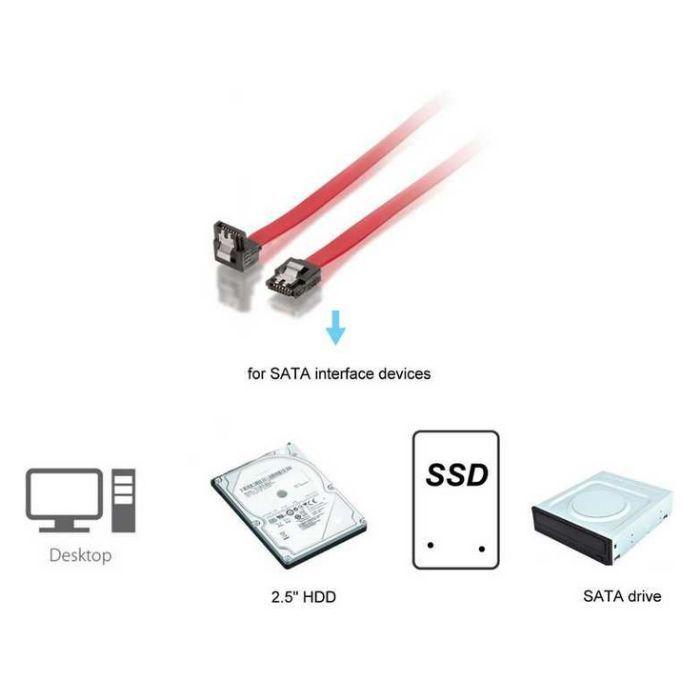 Cabo SATA EQUIP 111902 (SATA III - 0,5 m - Vermelho) — miniatura 4
