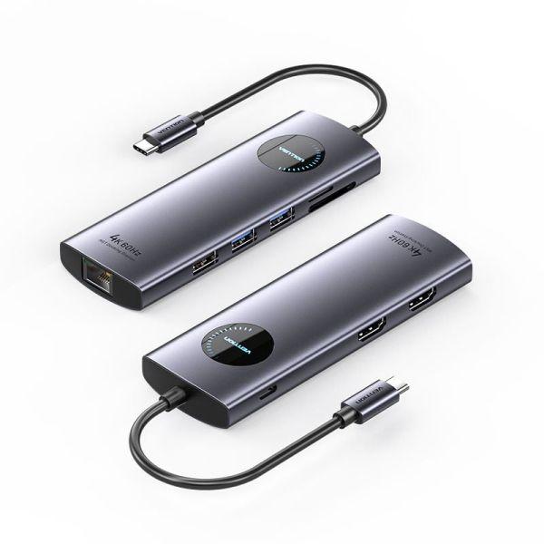 Dock USB-C VENTION TQVHB (0,15 m - Cinzento)