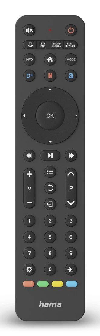 Comando Universal HAMA 00221055 (Sem fios por infravermelhos - Preto)