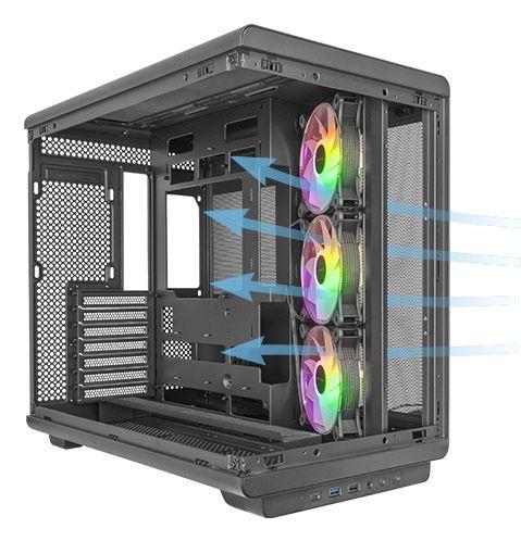 Caixa ATX MARS GAMING MC-REV (ATX, Micro ATX, Mini-ITX - Tower - 15,7 cm - Preto) — miniatura 2
