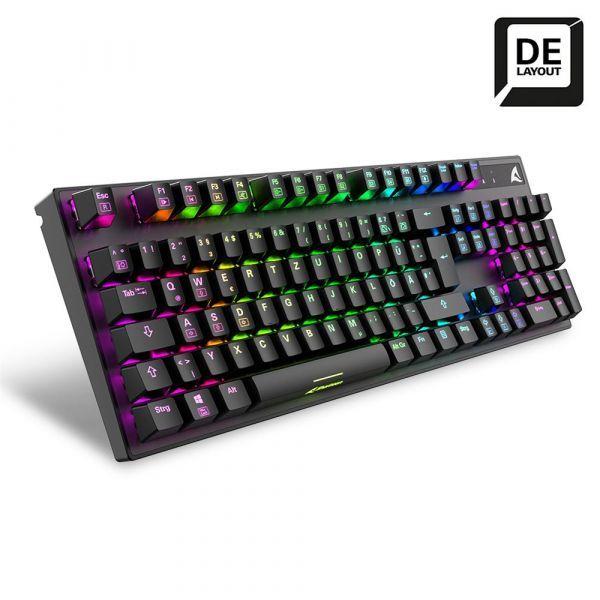 Teclado SHARKOON SKILLER SGK20 (Alemão - Mecânico Huano Brown - USB - Preto), miniatura 2