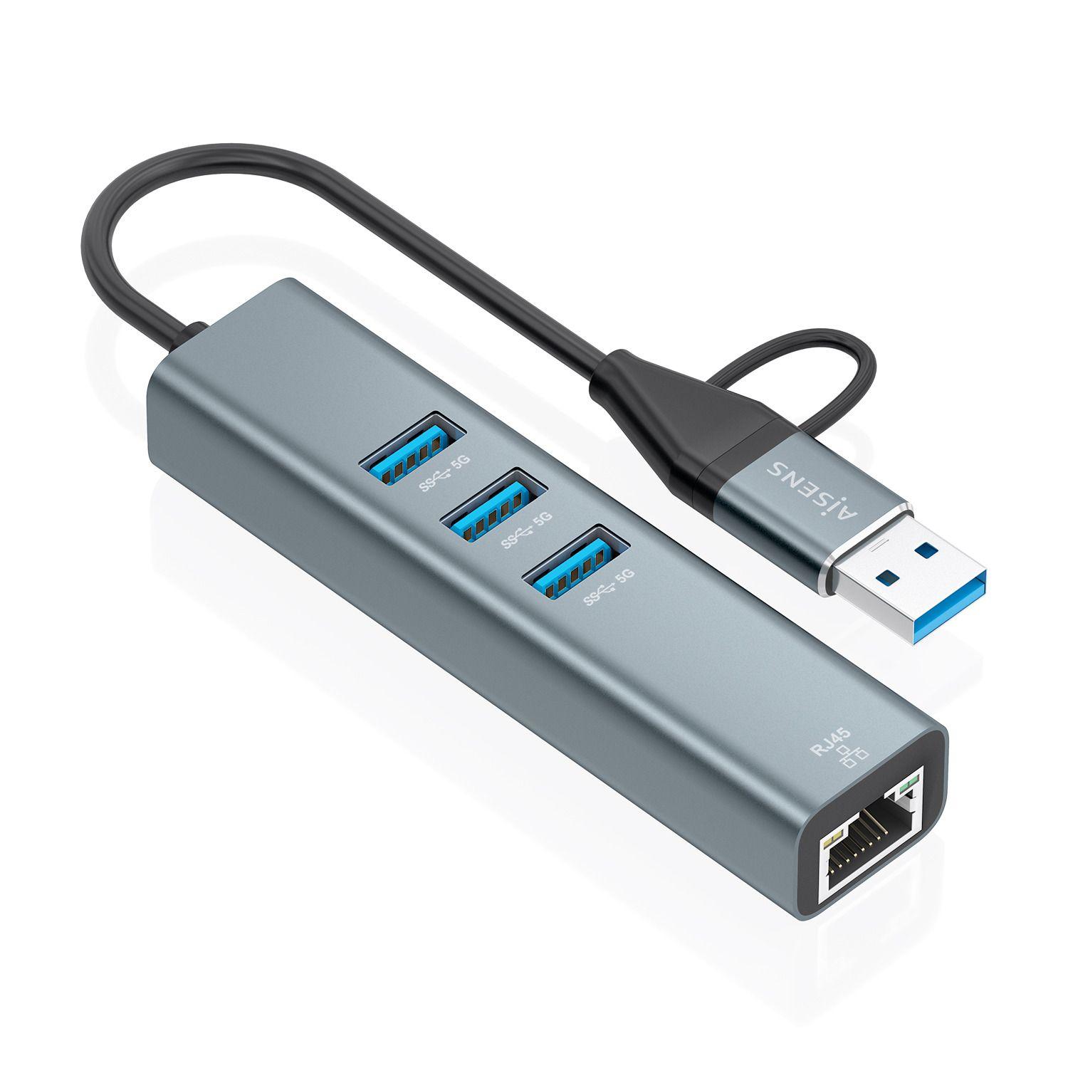 Hub USB-C AISENS A109-1033 (0,15 m - Cinzento) — miniatura 2