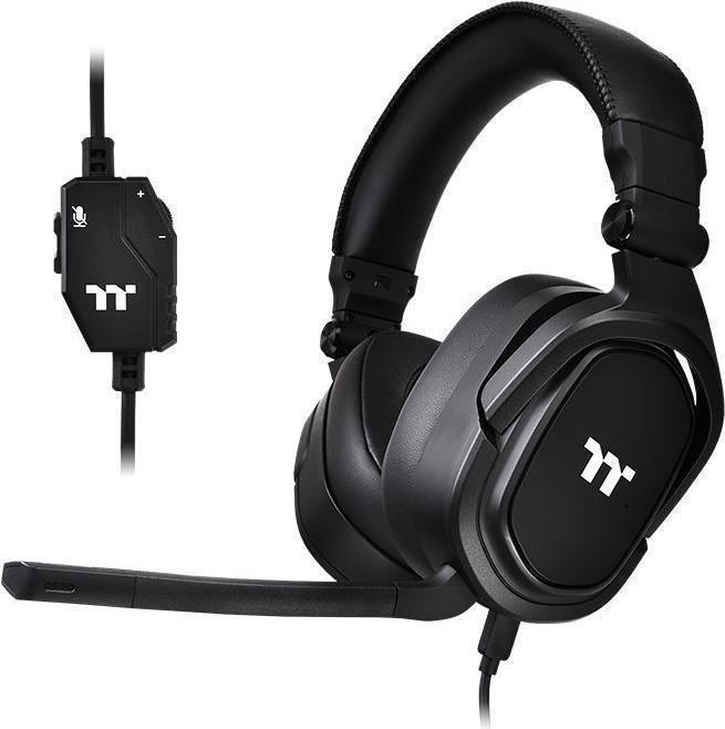 Headset Gaming THERMALTAKE Argent H5 Stereo (Binaural - Com fios - Circum-aural - Preto)