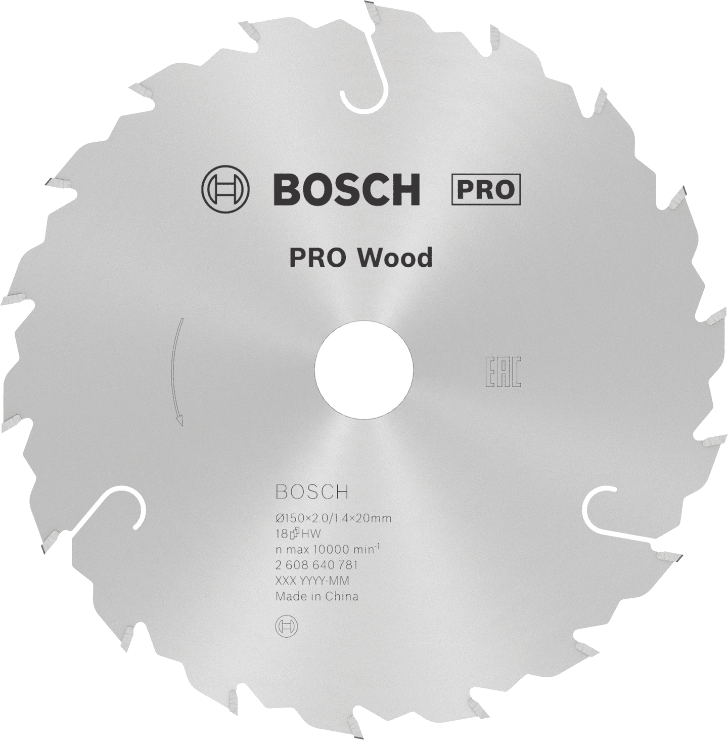 Disco de Serra Circular BOSCH Speedline Wood 2608640781 (150 x 20 x 2,2 mm - 18 dentes), miniatura 2