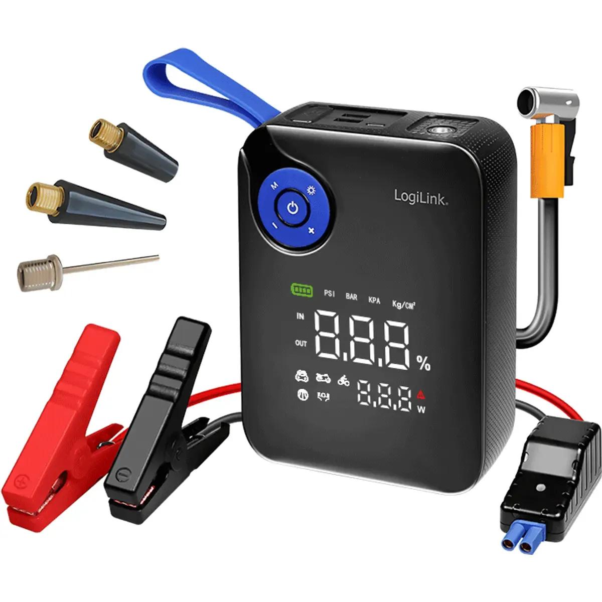 Arrancador de Bateria para Automóvel LOGILINK PA0358 (600A - 4 em 1)