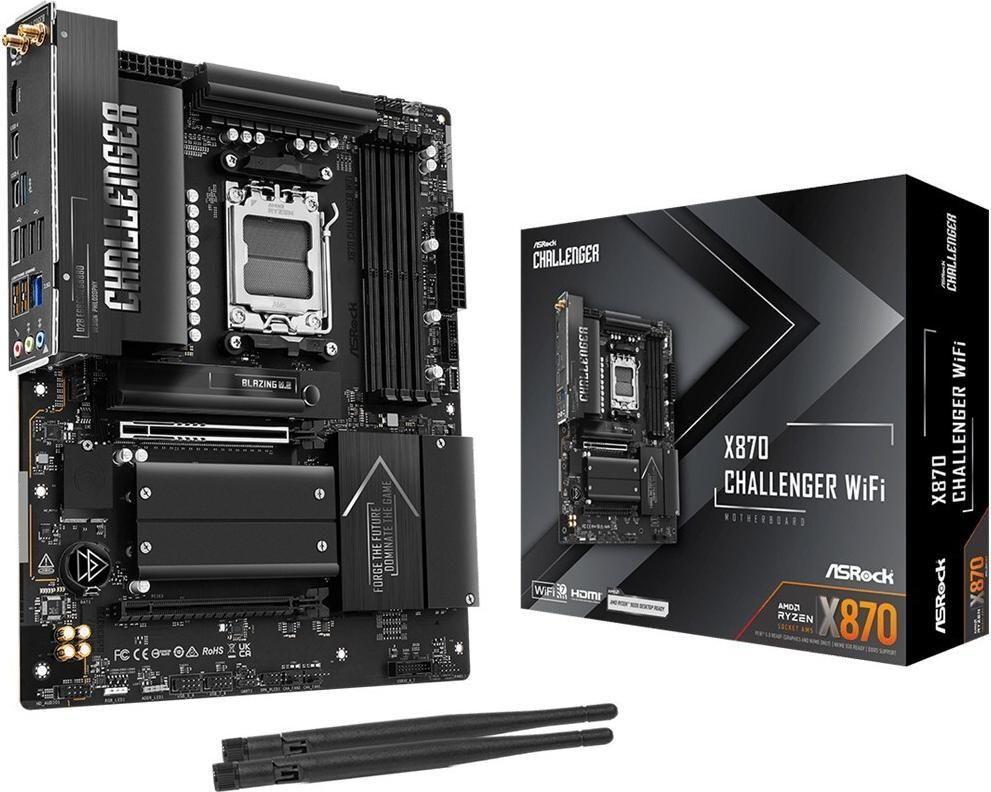 Motherboard ASROCK X870 Challenger WiFi (AM5 - ATX - Duplo canal)