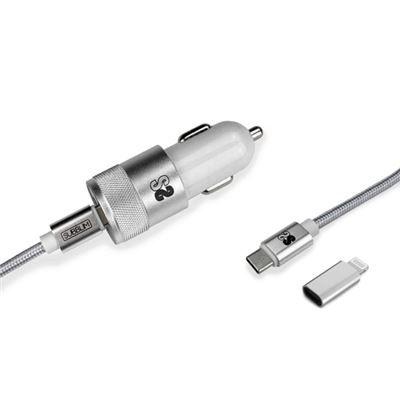 Carregador de Isqueiro SUBBLIM SUBCHG-5CPD10 (20 W - Prateado), miniatura 3