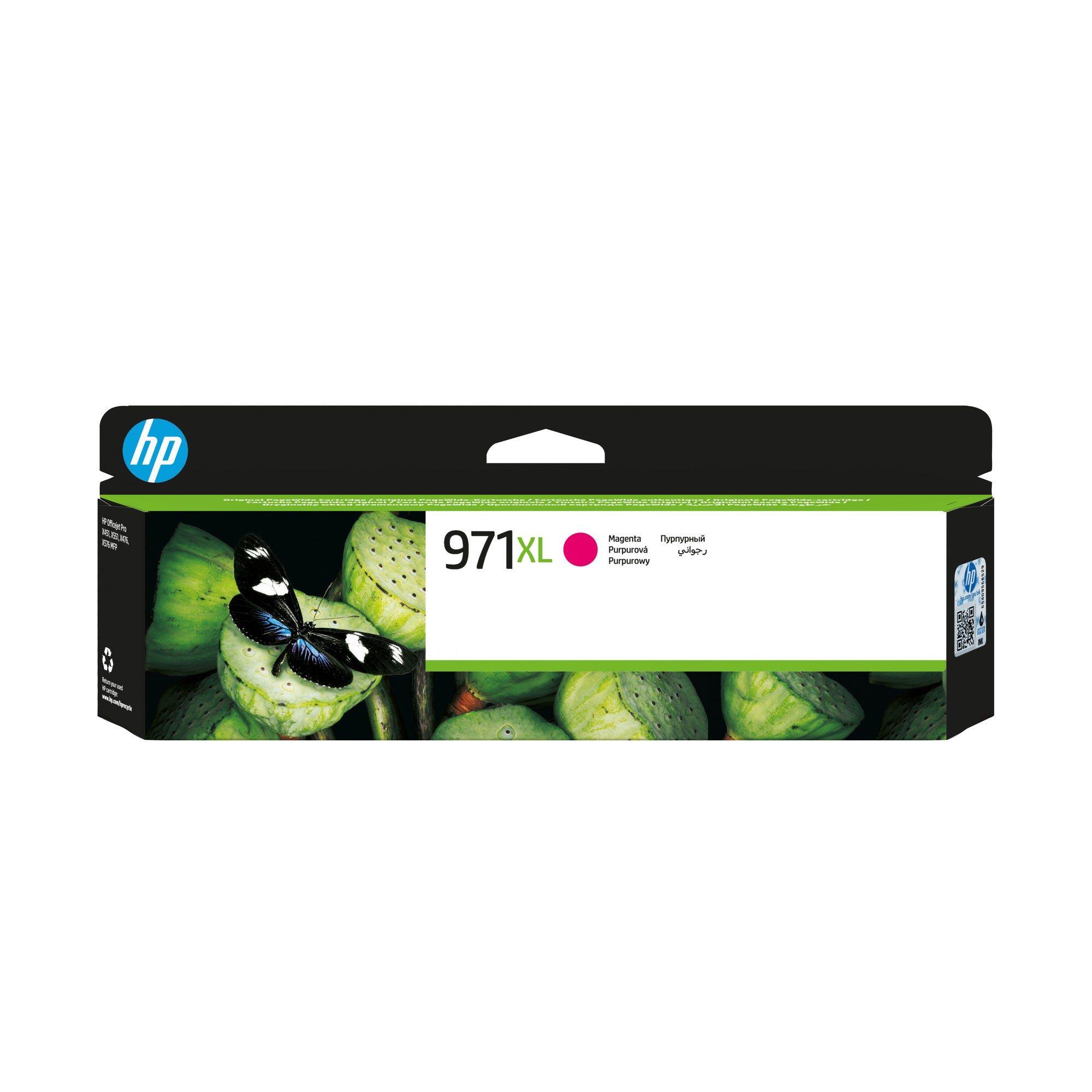 Tinteiro HP 971XL CN627AE (6600 páginas a cores - Magenta)