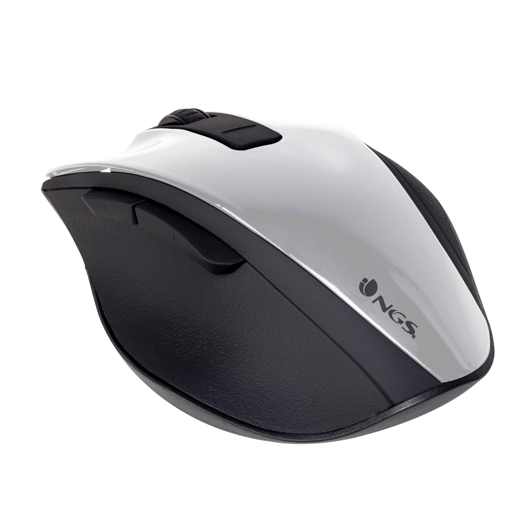 Rato NGS Bow (Mão direita - 1600 DPI - Ótico - Branco), miniatura 2