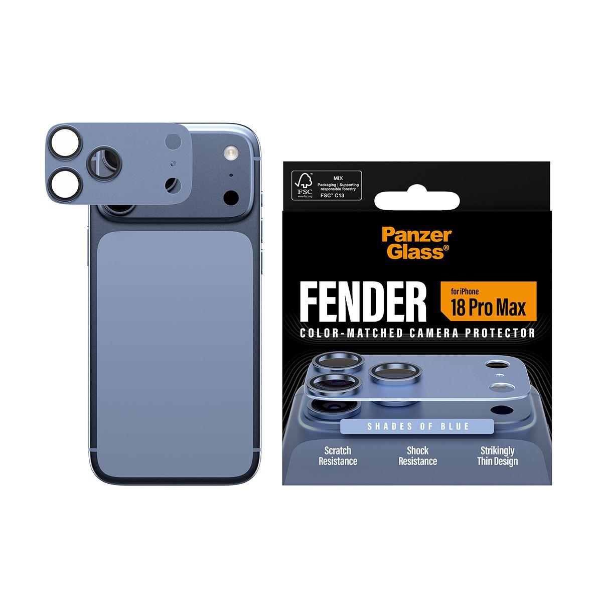 Protetor de Câmara PANZERGLASS PG06497 (iPhone 18 Pro Max - Apple - Silicone - Azul) — miniatura 2