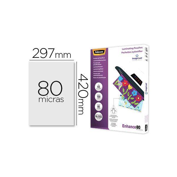 Bolsas de Plastificação FELLOWES 5306207 (Plástico - Transparente) — miniatura 2