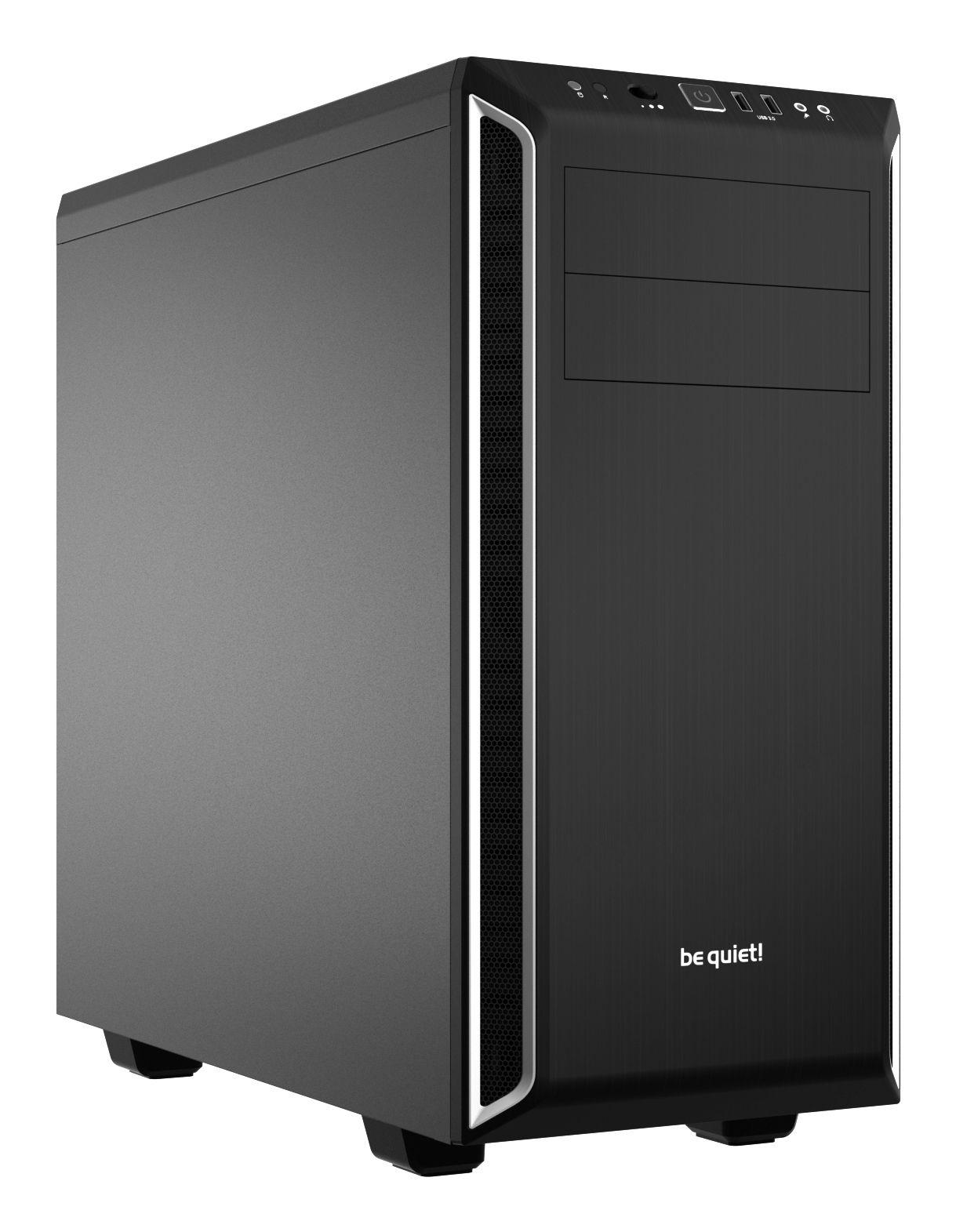 Caixa PC BE QUIET! Pure Base 600 (ATX, micro ATX, Mini-ITX - Midi Tower - Sintéticos ABS, Aço - Preto/Prateado)